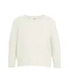 Mvm Cashmere Sweater With Classic Round Neck In White