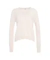 Mvm Cashmere Sweater With Classic Round Neckline In Neutral