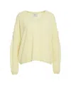Mvm Cashmere Sweater With Pearls In Yellow
