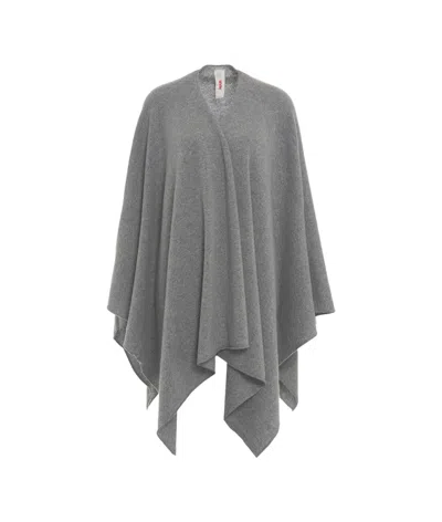 Mvm Grey Cape In Cashmere