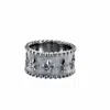 Mvm Italy Women's Silver Hand Made Florentine Ring With Giglio In Silver