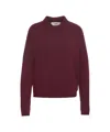 Mvm Knitted Sweater With Polo Neck In Purple