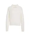 Mvm Knitted Sweater With Polo Neck In White