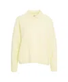 Mvm Knitted Sweater With Polo Neck In Yellow