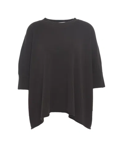Mvm Oversized Knit Sweater In Black