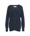 Mvm Raccoon Wool Cardigan In Blue