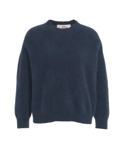 Mvm Raccoon Wool Sweater In Blue