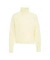 Mvm Refined Knit Turtleneck Sweater In Yellow