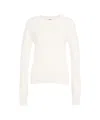 Mvm Round Neck Knit Sweater In White