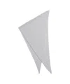 Mvm Triangular Knit Scarf In Gray