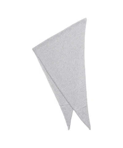 Mvm Triangular Knit Scarf In Gray