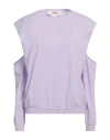 Mvm Woman Sweater Lilac Size 8 Viscose, Polyester In Purple