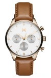 Mvmt Men's Airhawk Tan Leather Strap Watch 42mm In Brown