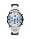 Mvmt Men's Chrono Ii Silver Stainless Steel Watch 44mm In Blue/silver