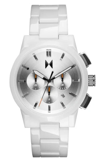 MVMT MVMT CHRONO II CHRONOGRAPH CERAMIC BRACELET WATCH, 44MM