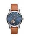 Mvmt Men's Classic Ii Automatic Tan Leather Watch 42mm In Blue/tan