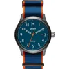 Mvmt Field Ii Nylon Strap Watch, 41mm In Blue