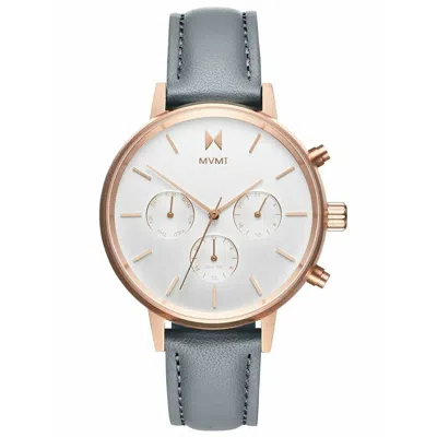 Mvmt Leather Women's Watch In Grey