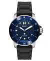 Mvmt Men's Cali Diver Black Silicone Watch 40mm In Black