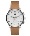 Mvmt Men's Chrono Ii Brown Leather Strap Watch 44mm In Brown