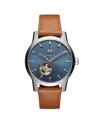 Mvmt Men's Classic Ii Automatic Tan Leather Watch 42mm In Gray
