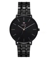 Mvmt Men's Legacy Slim Ionic Plated Black Stainless Steel Bracelet Watch, 42mm In Black