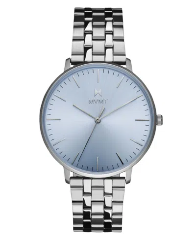 MVMT MEN'S LEGACY SLIM SILVER TONE STAINLESS STEEL BRACELET WATCH, 42MM