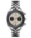 Mvmt Men's Mulholland Racer Silver Tone Stainless Steel Bracelet Watch, 42mm In Silver