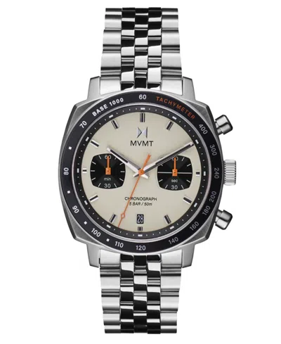 Mvmt Men's Mulholland Racer Silver Tone Stainless Steel Bracelet Watch, 42mm