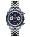 Mvmt Men's Mulholland Racer Silver Tone Stainless Steel Bracelet Watch, 42mm In Silver