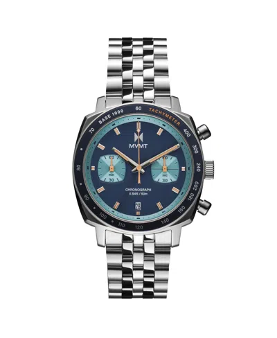 Mvmt Men's Mulholland Racer Silver Tone Stainless Steel Bracelet Watch, 42mm
