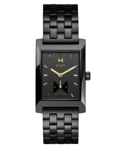 Mvmt Men's Newporter Ionic Plated Black Stainless Steel Bracelet Watch, 28mm