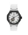 Mvmt Men's Raptor Automatic White Silicone Strap Watch 46.5mm In White