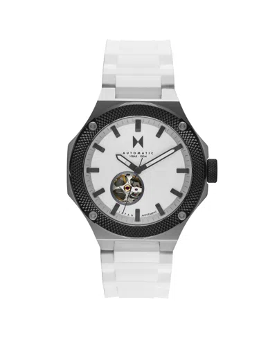 Mvmt Men's Raptor Automatic White Silicone Strap Watch 46.5mm In White