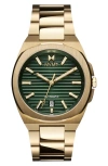 Mvmt Men's Odyssey Ii Automatic Gold Tone Stainless Steel Bracelet Watch, 40mm In Green