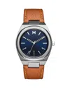Mvmt Men's Odyssey Ii Brown Leather Strap Watch ,40mm In Blue/brown