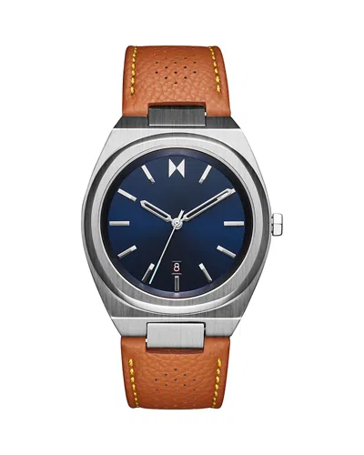 Mvmt Men's Odyssey Ii Brown Leather Strap Watch ,40mm