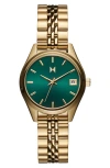 Mvmt Women's Ionic Plated Gold-tone Stainless Steel Watch 30mm In Green