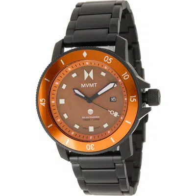 Mvmt Watches Cali Diver Solar Bracelet Watch, 50mm In Orange