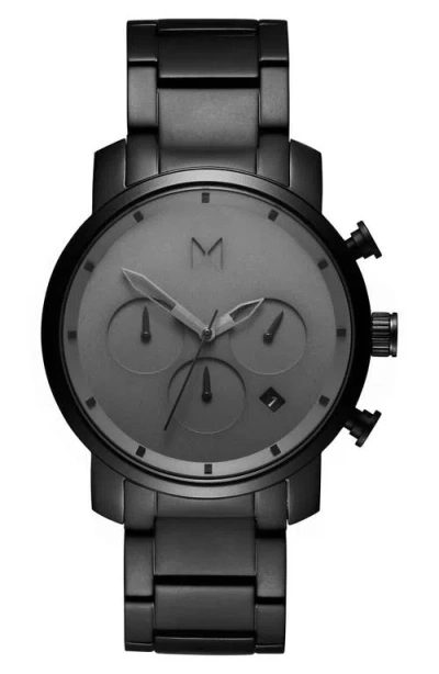Mvmt Watches Chronograph Bracelet Watch, 40mm In Black
