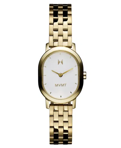MVMT WOMEN'S CARMEL OVAL GOLD TONE STAINLESS STEEL BRACELET WATCH, 25MM