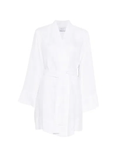 Mvp Wardrobe Belted Dress In White