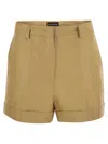 Mvp Wardrobe Cotton And Silk Bermuda Shorts