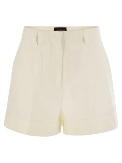 MVP WARDROBE COTTON AND SILK BERMUDA SHORTS