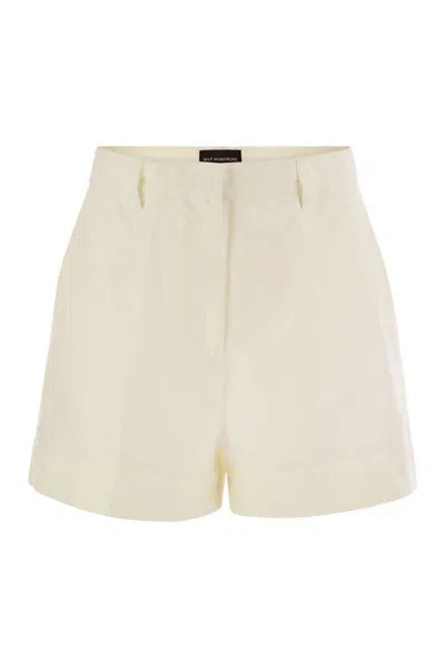 MVP WARDROBE MVP WARDROBE COTTON AND SILK BERMUDA SHORTS