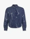 Mvp Wardrobe Cotton Blend Shirt With Allover Sequins