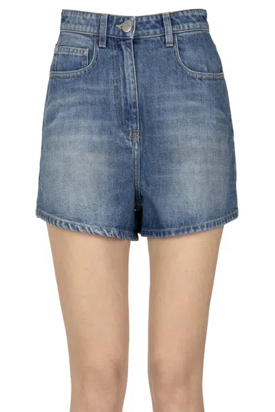 Mvp Wardrobe Denim Shorts In Blue