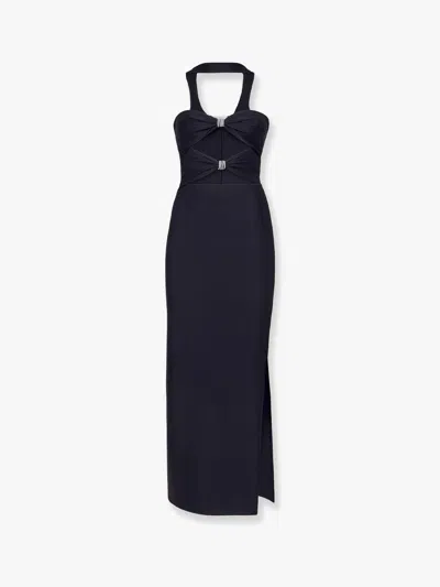 Mvp Wardrobe Luna Cut Out Midi Dress In Black