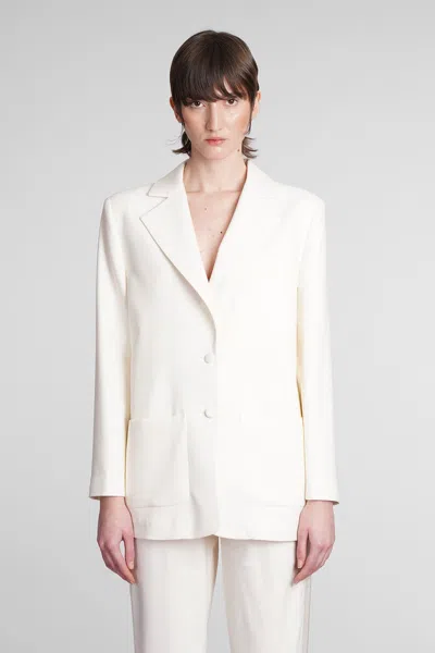 Mvp Wardrobe Eze Blazer In Beige Polyamide