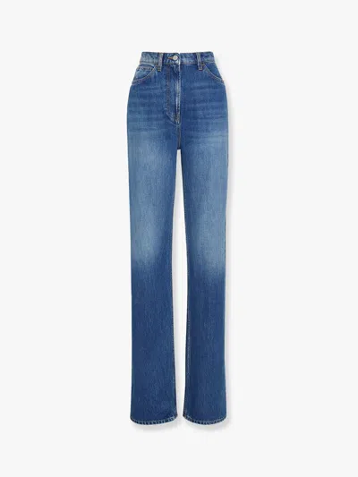 Mvp Wardrobe Jeans Cinque Tasche Con Etichetta Logo In Blue